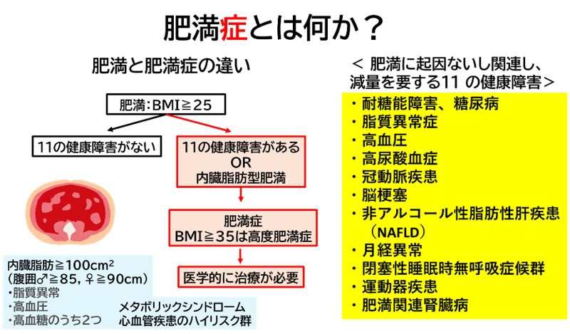 肥満と肥満症の違い
